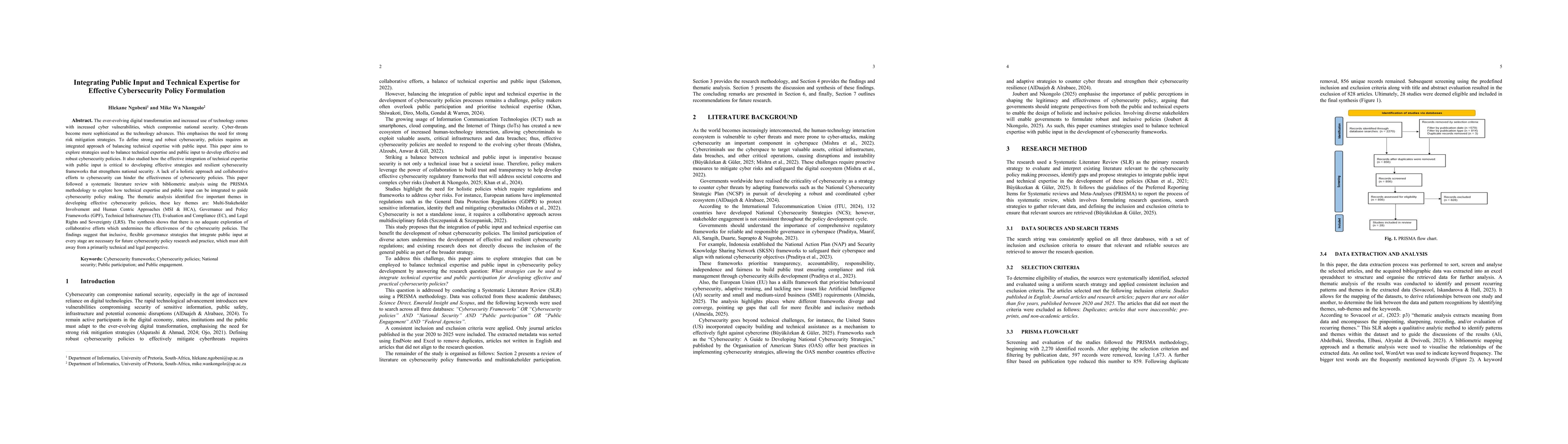 Thumbnail for Integrating Public Input and Technical Expertise for Effective Cybersecurity Policy Formulation