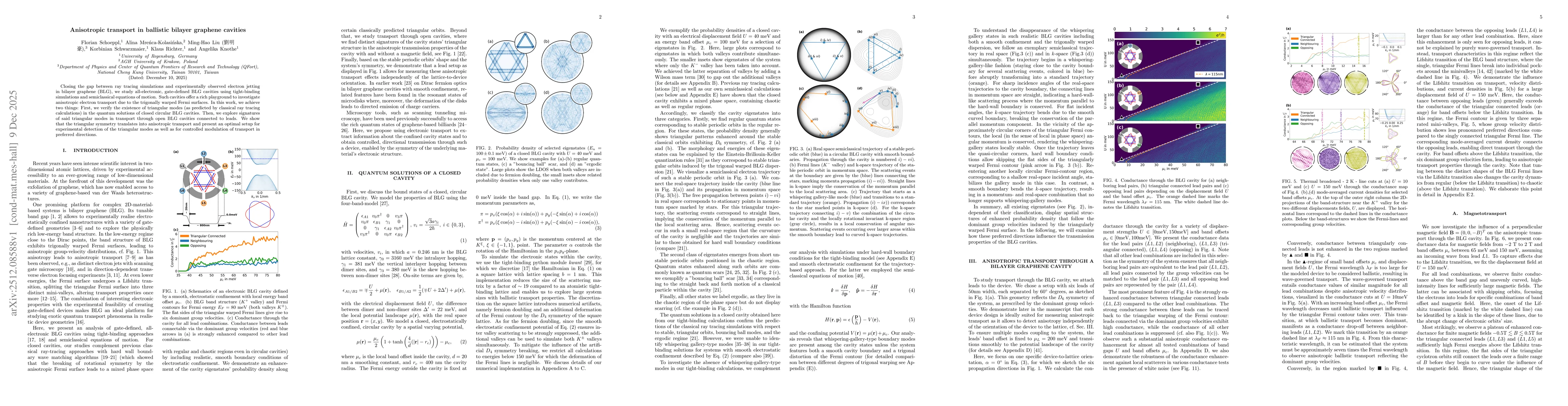 Thumbnail for Anisotropic transport in ballistic bilayer graphene cavities
