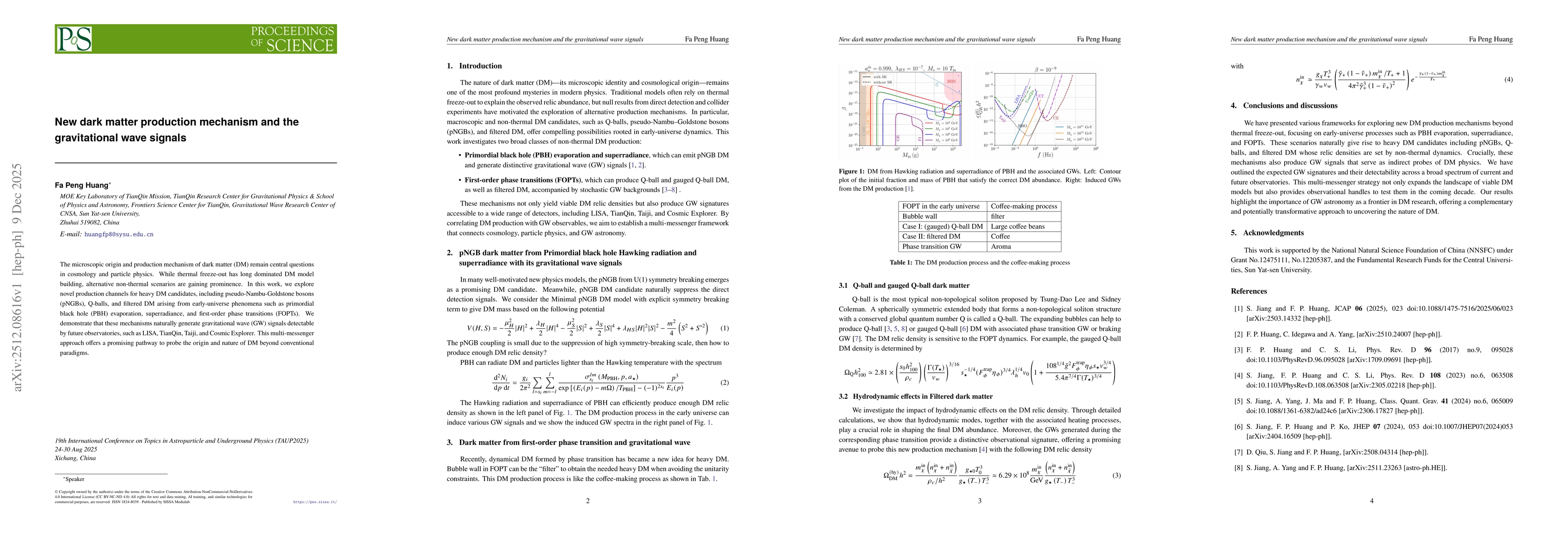 Thumbnail for New dark matter production mechanism and the gravitational wave signals