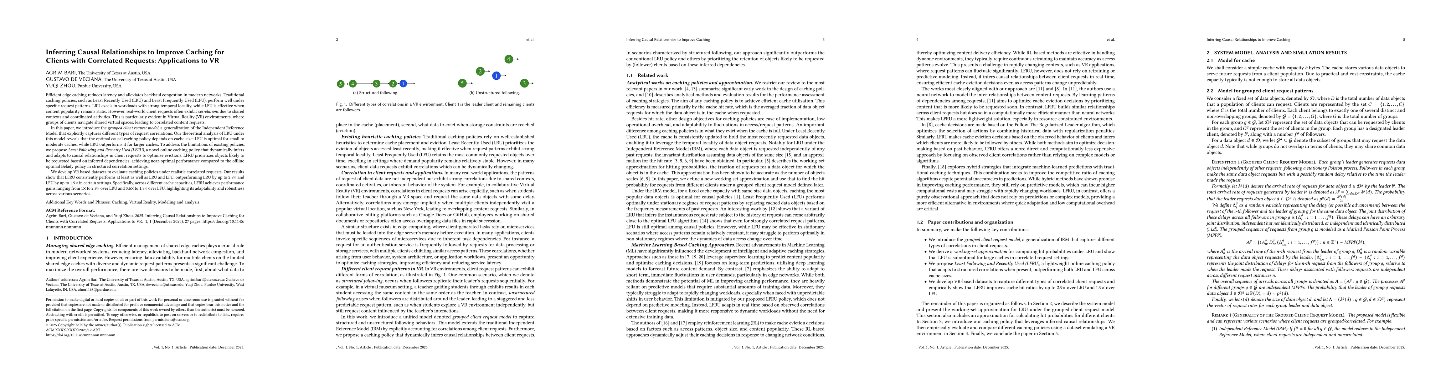 Thumbnail for Inferring Causal Relationships to Improve Caching for Clients with Correlated Requests: Applications to VR