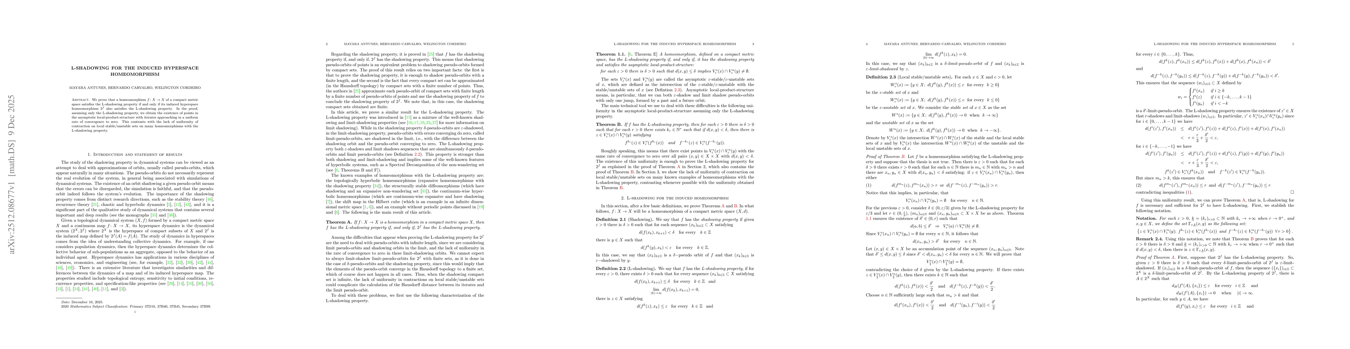 Thumbnail for L-shadowing for the induced hyperspace homeomorphism