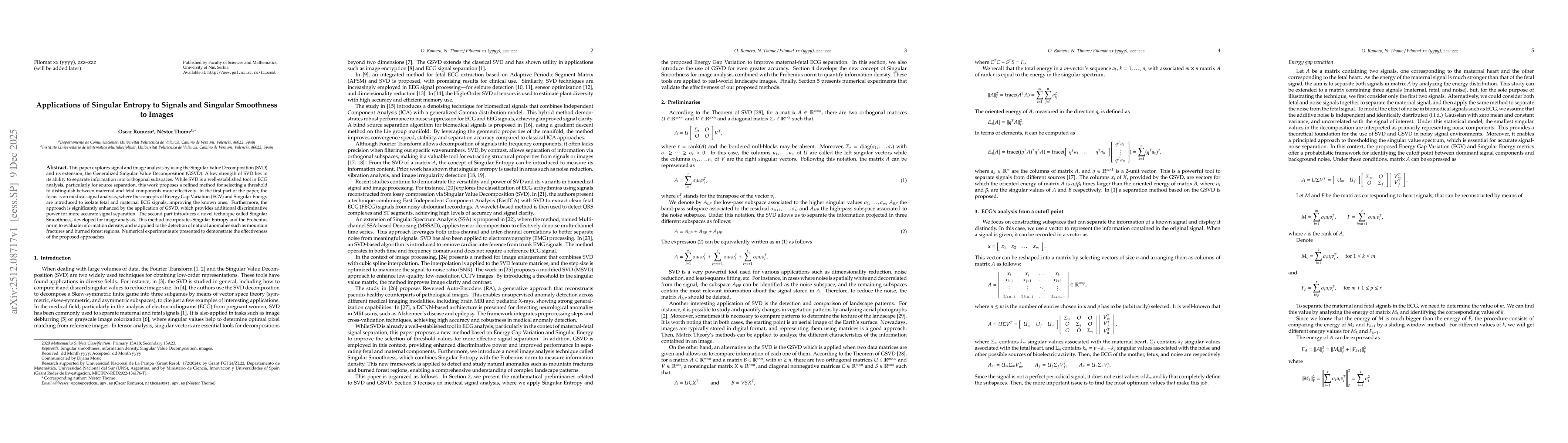 Thumbnail for Applications of Singular Entropy to Signals and Singular Smoothness to Images