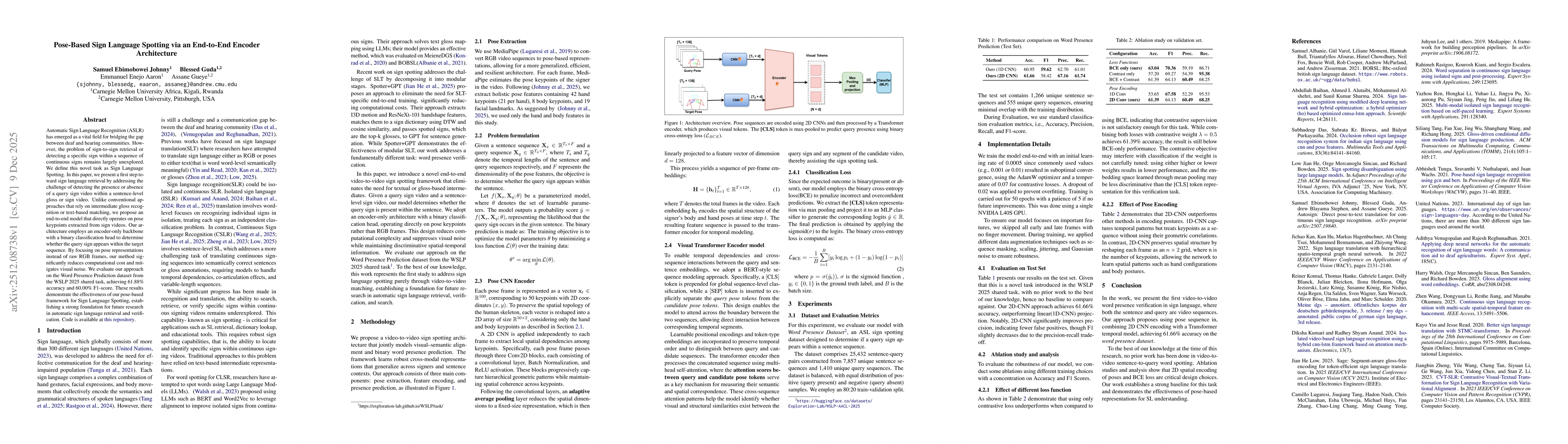 Thumbnail for Pose-Based Sign Language Spotting via an End-to-End Encoder Architecture