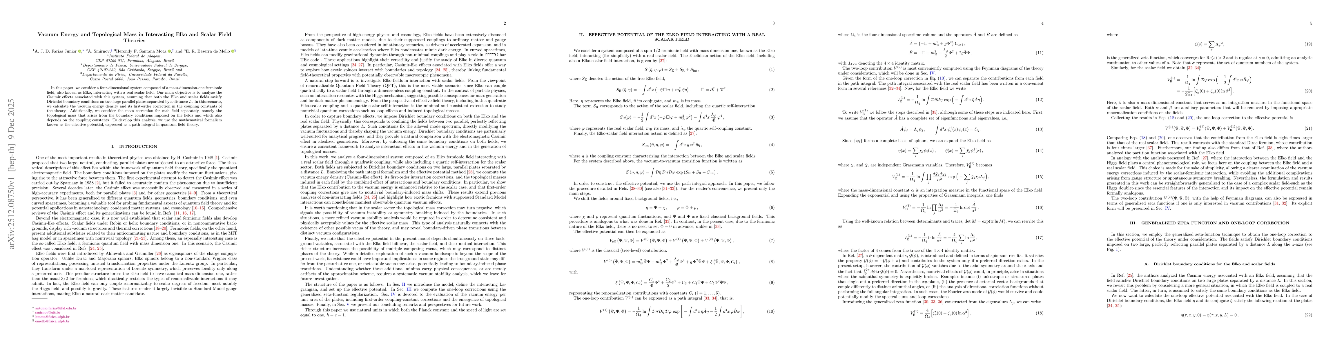 Thumbnail for Vacuum Energy and Topological Mass in Interacting Elko and Scalar Field Theories