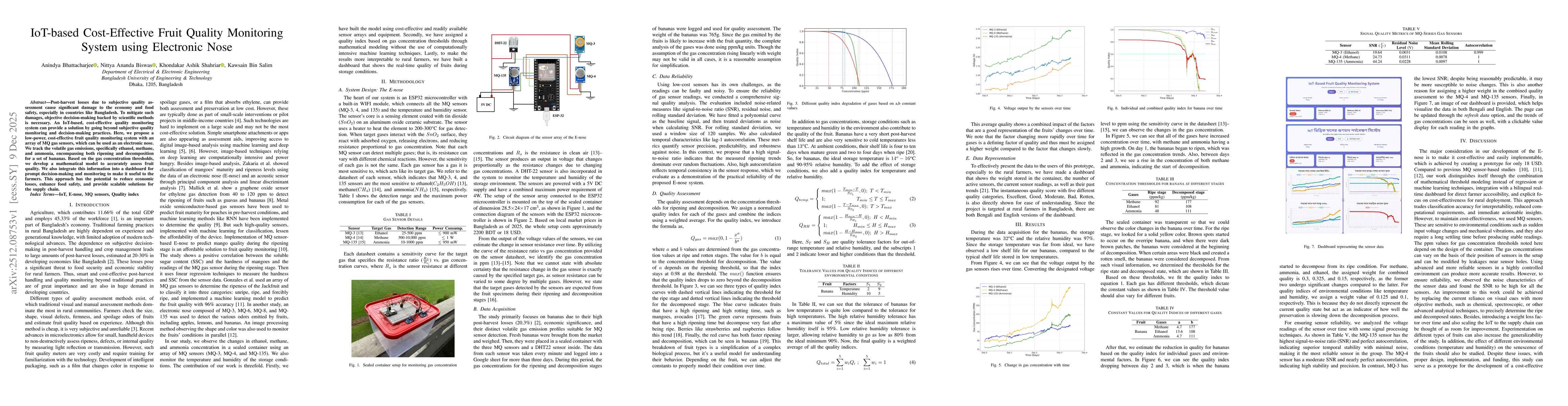 Thumbnail for IoT-based Cost-Effective Fruit Quality Monitoring System using Electronic Nose