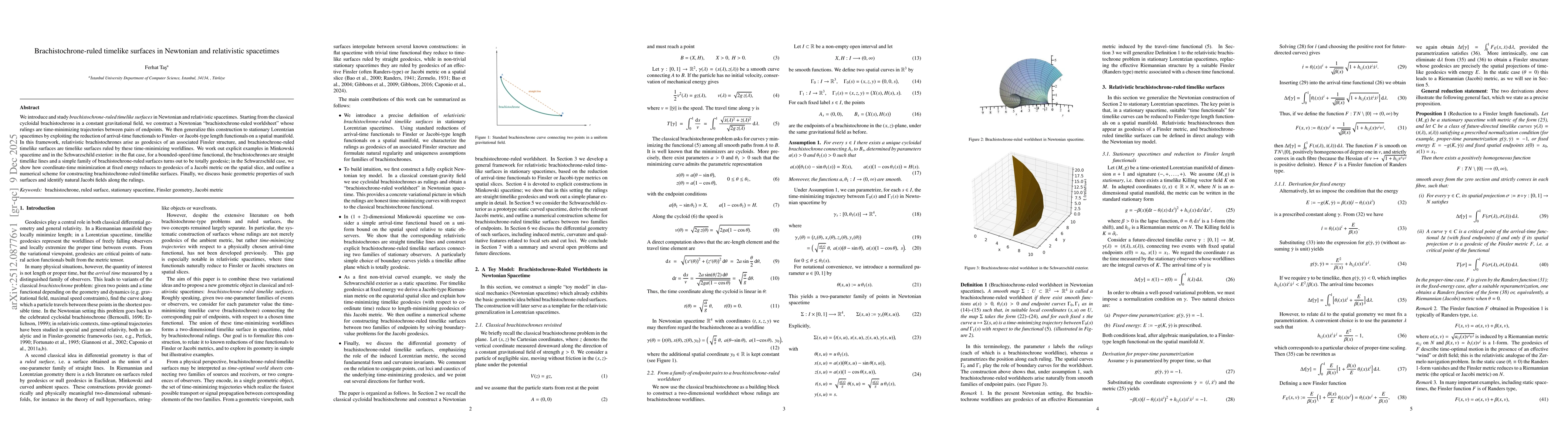 Thumbnail for Brachistochrone-ruled timelike surfaces in Newtonian and relativistic spacetimes