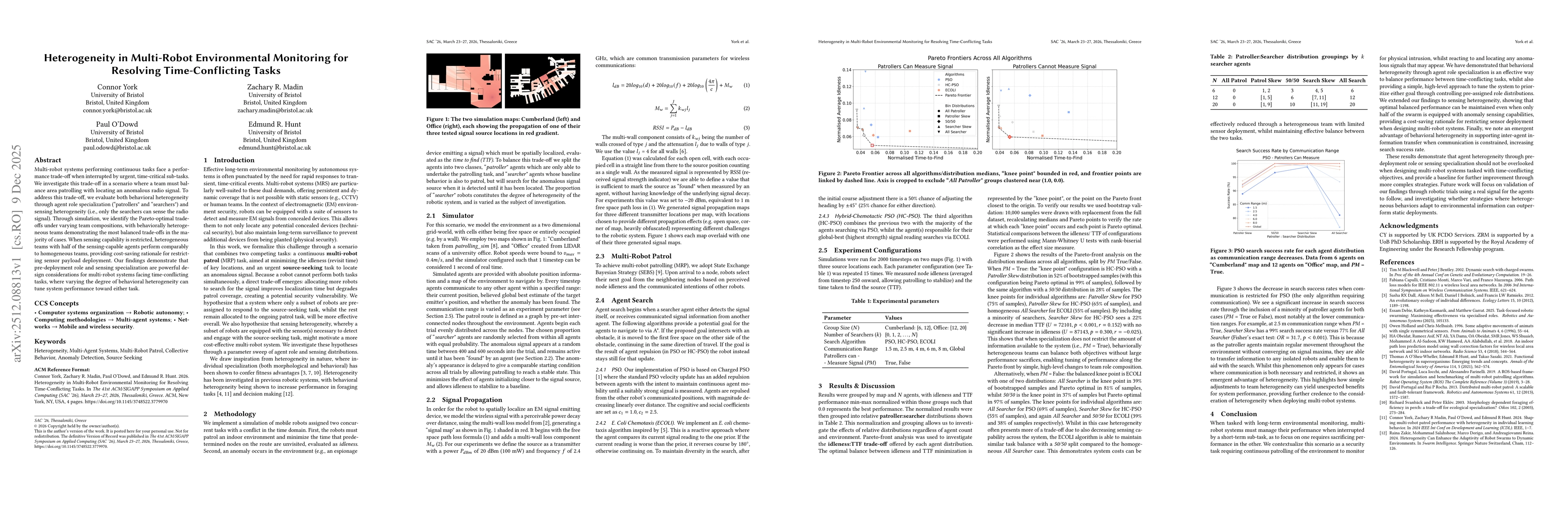Thumbnail for Heterogeneity in Multi-Robot Environmental Monitoring for Resolving Time-Conflicting Tasks