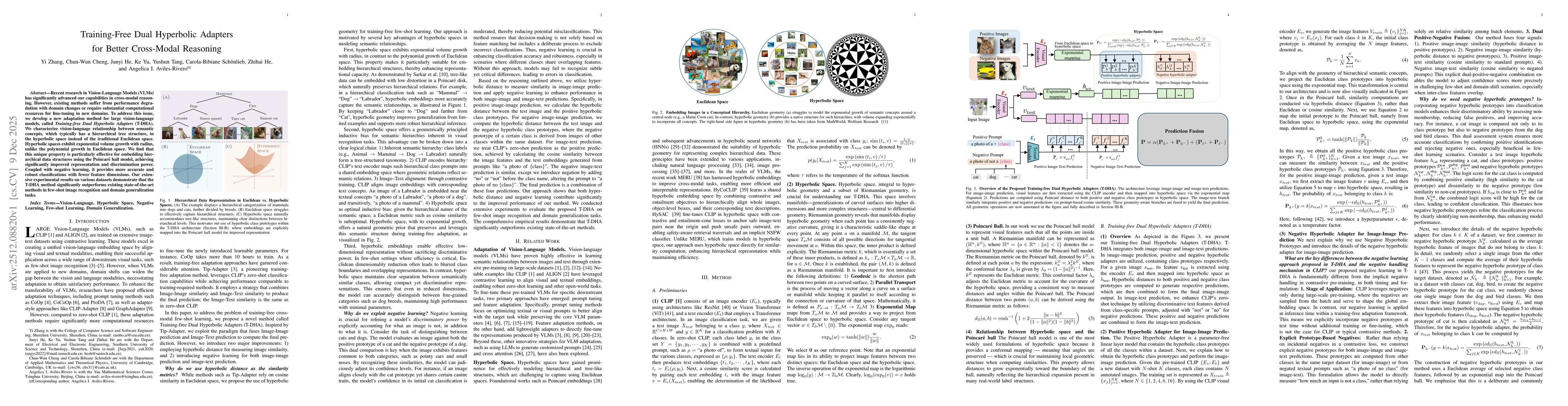Thumbnail for Training-Free Dual Hyperbolic Adapters for Better Cross-Modal Reasoning
