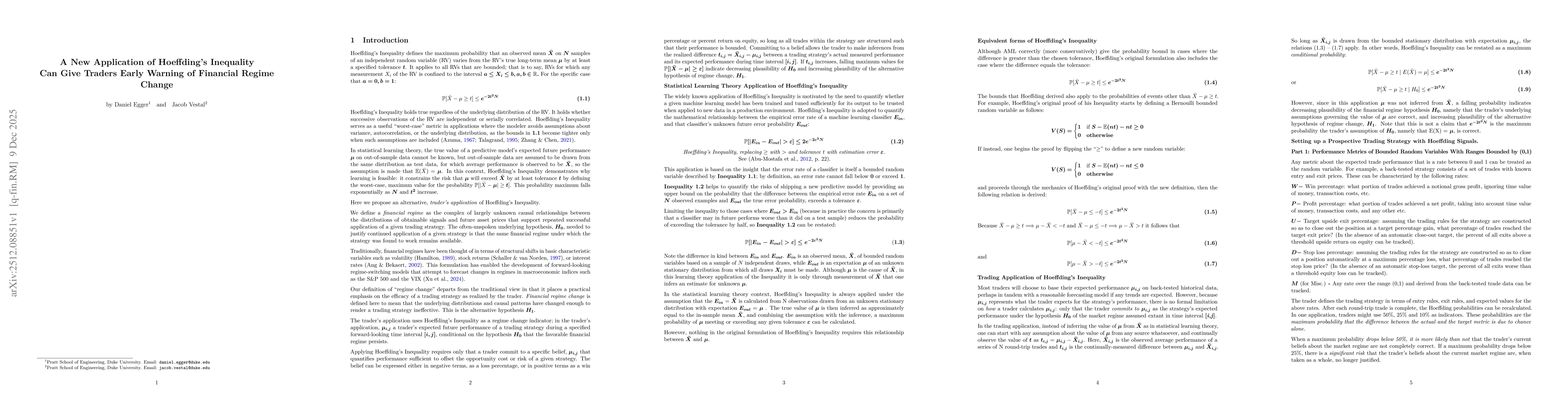 Thumbnail for A New Application of Hoeffding's Inequality Can Give Traders Early Warning of Financial Regime Change