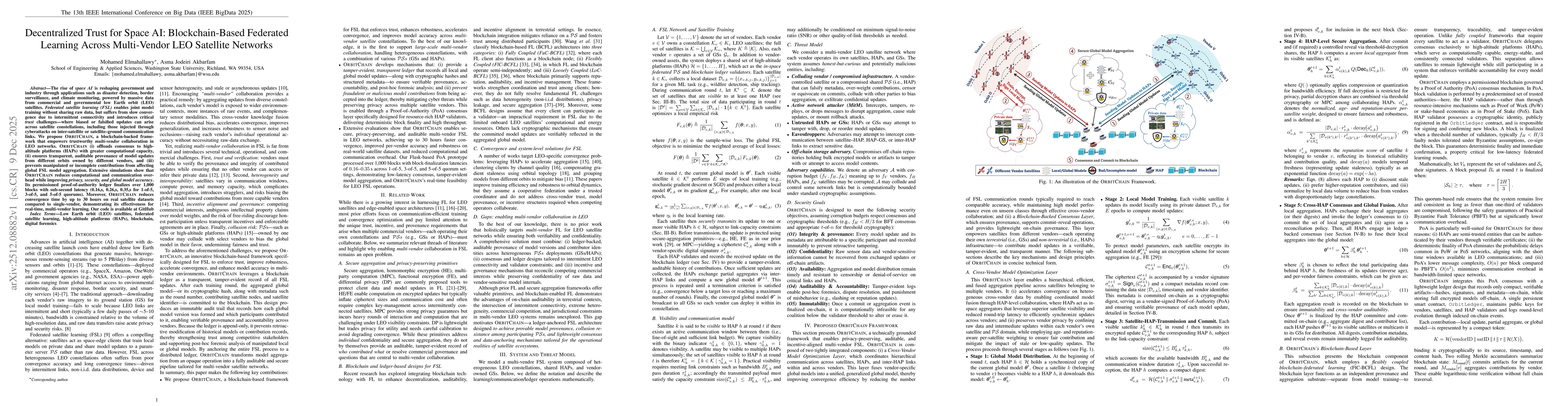 Thumbnail for Decentralized Trust for Space AI: Blockchain-Based Federated Learning Across Multi-Vendor LEO Satellite Networks