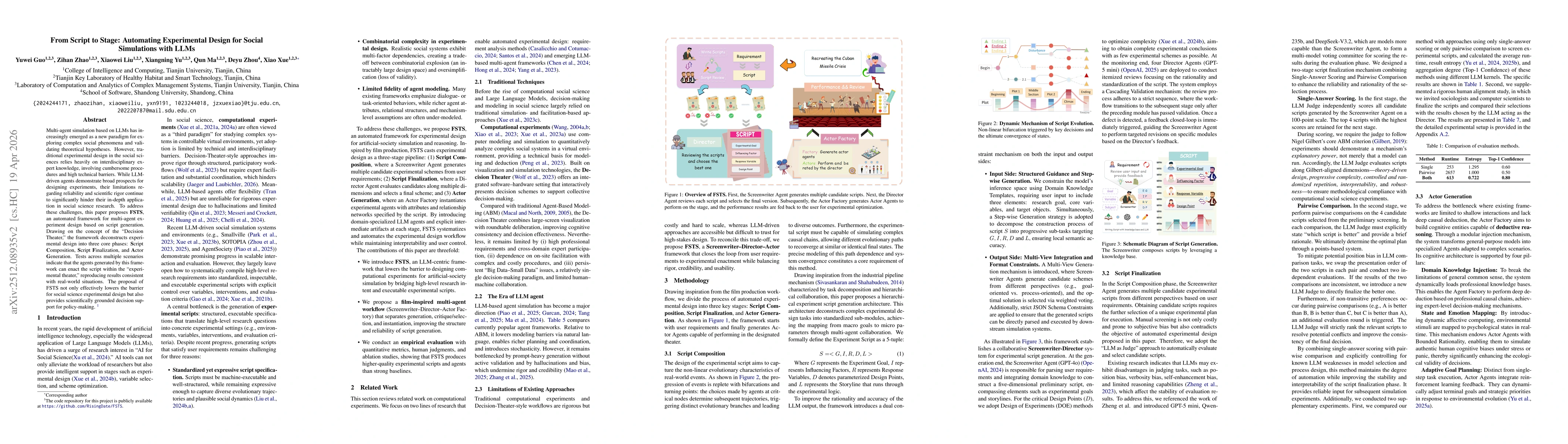 Thumbnail for From Script to Stage: Automating Experimental Design for Social Simulations with LLMs