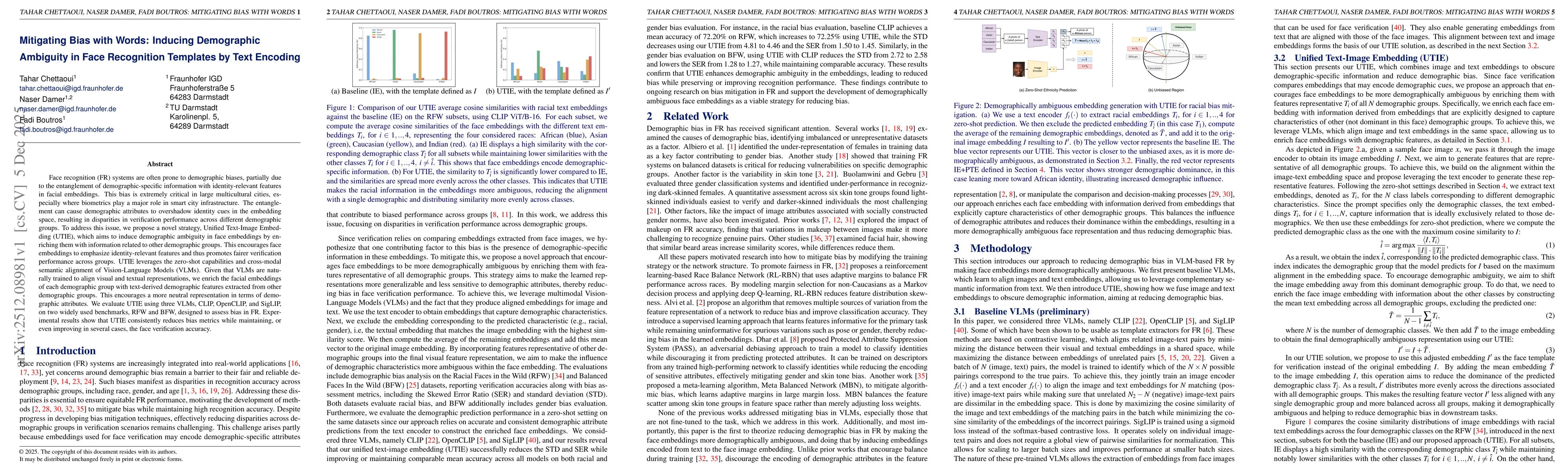 Thumbnail for Mitigating Bias with Words: Inducing Demographic Ambiguity in Face Recognition Templates by Text Encoding