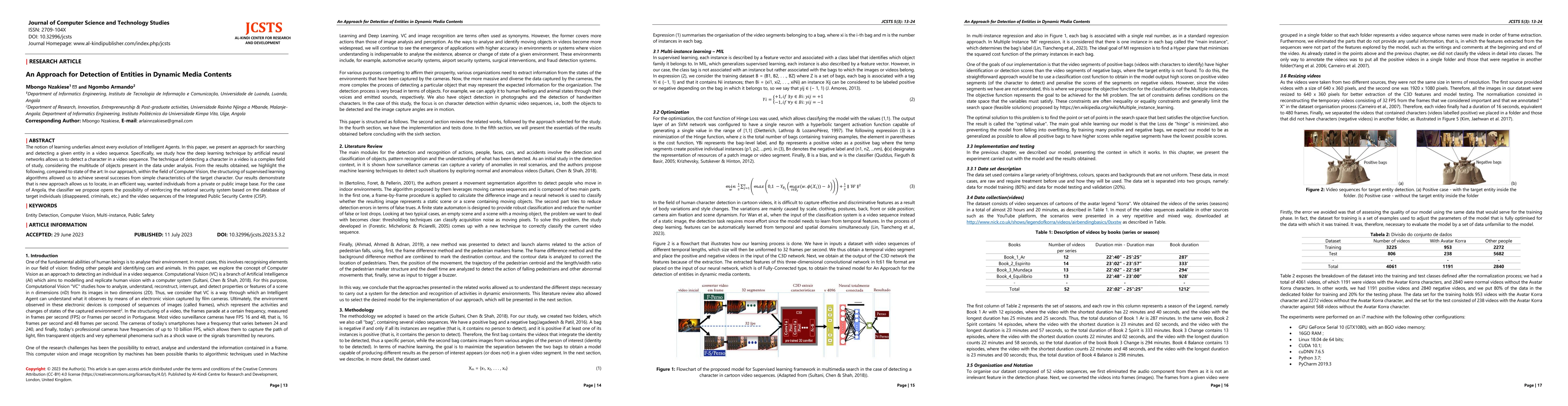 Thumbnail for An Approach for Detection of Entities in Dynamic Media Contents