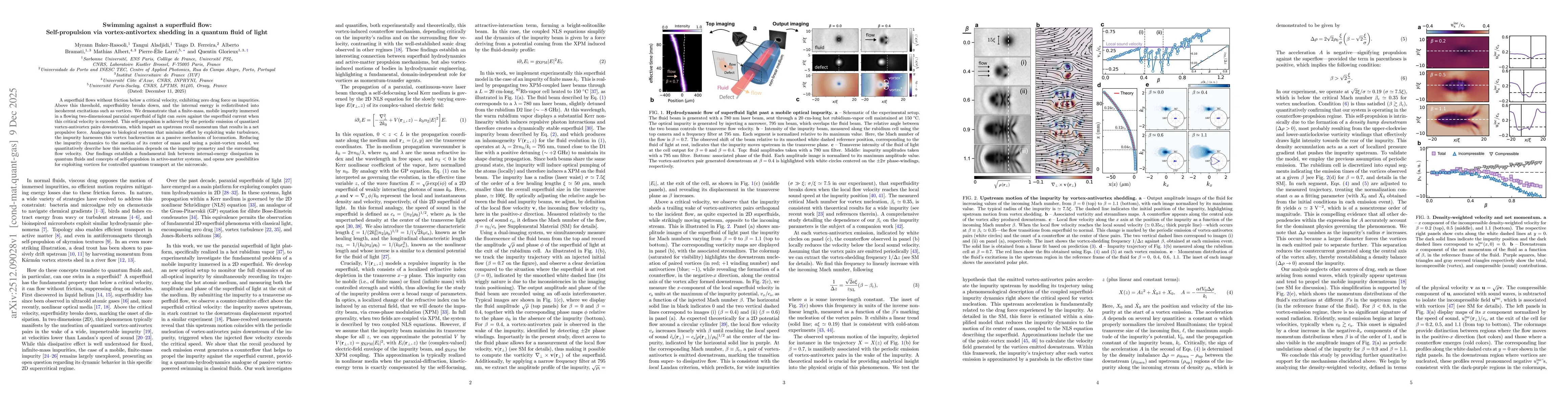Thumbnail for Swimming against a superfluid flow: Self-propulsion via vortex-antivortex shedding in a quantum fluid of light