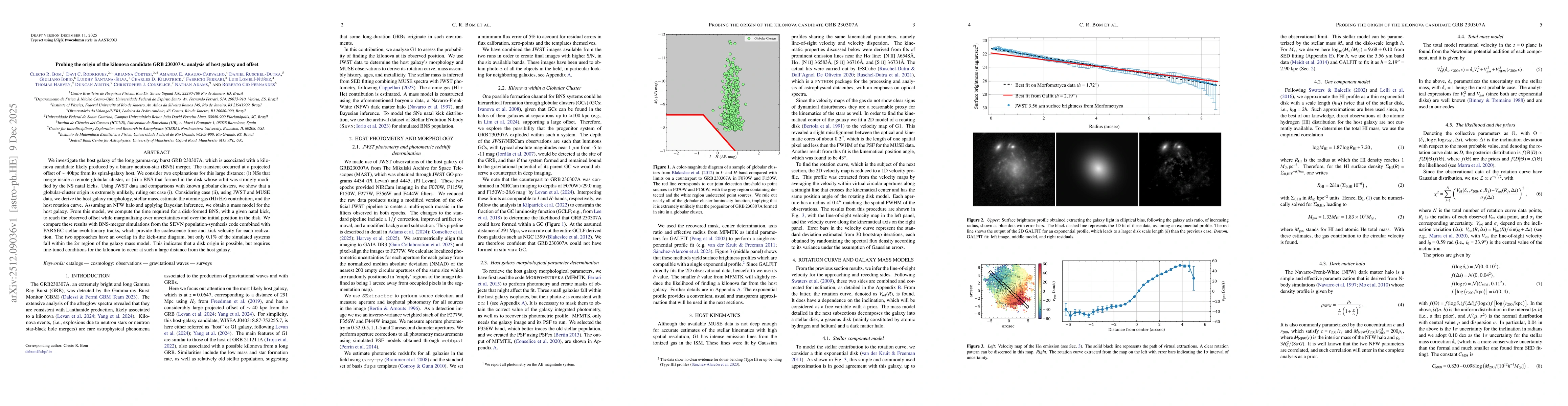 Thumbnail for Probing the origin of the kilonova candidate GRB 230307A: analysis of host galaxy and offset