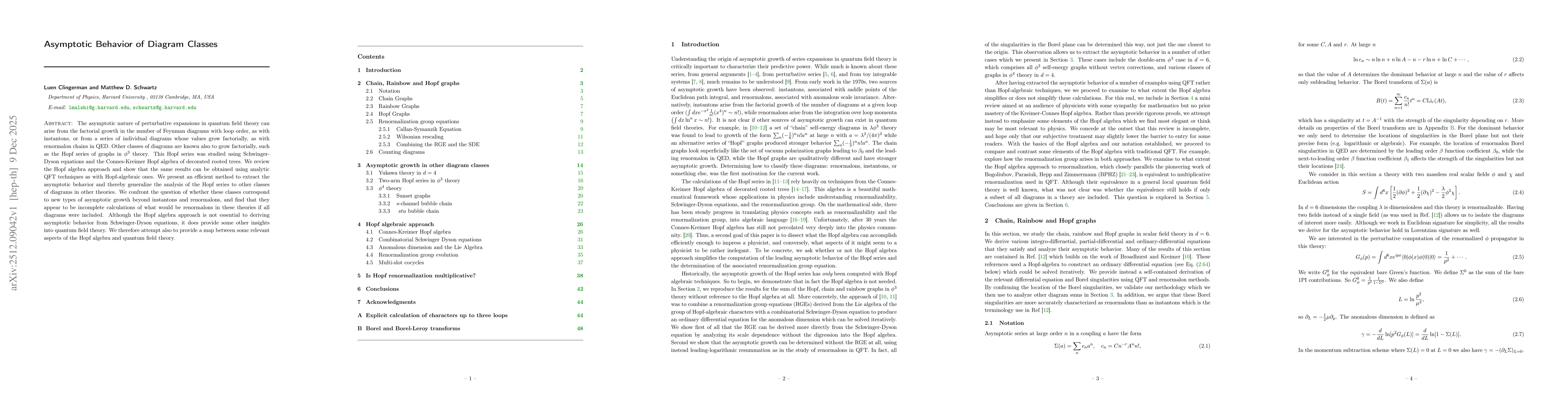 Thumbnail for Asymptotic Behavior of Diagram Classes