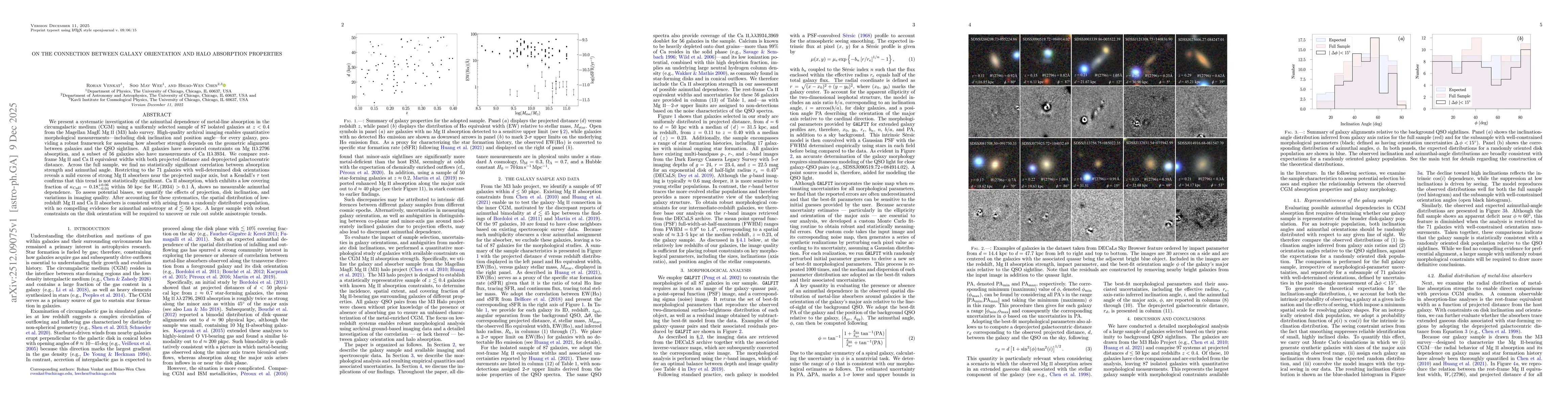 Thumbnail for On the connection between galaxy orientation and halo absorption properties