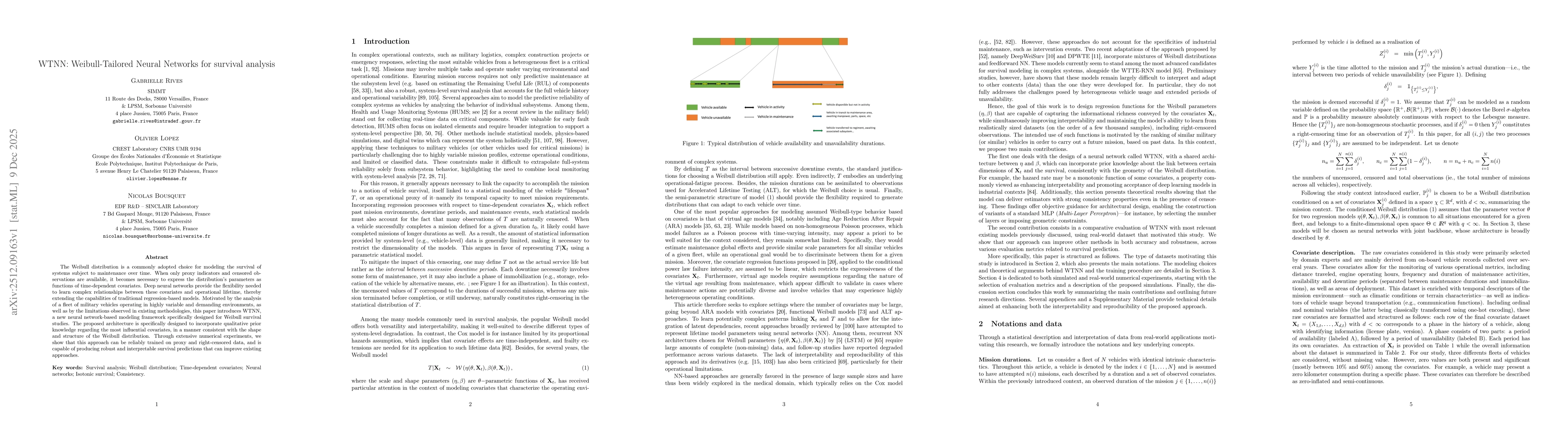 Thumbnail for WTNN: Weibull-Tailored Neural Networks for survival analysis