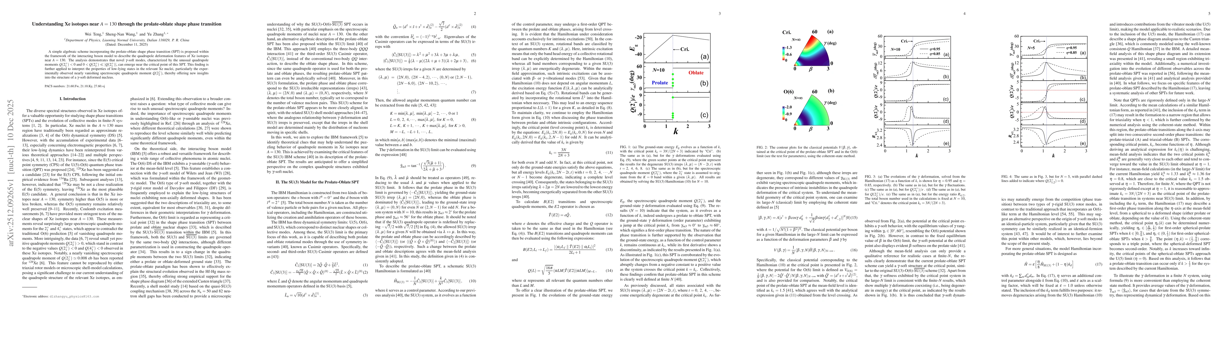 Thumbnail for Understanding Xe isotopes near $A=130$ through the prolate-oblate shape phase transition