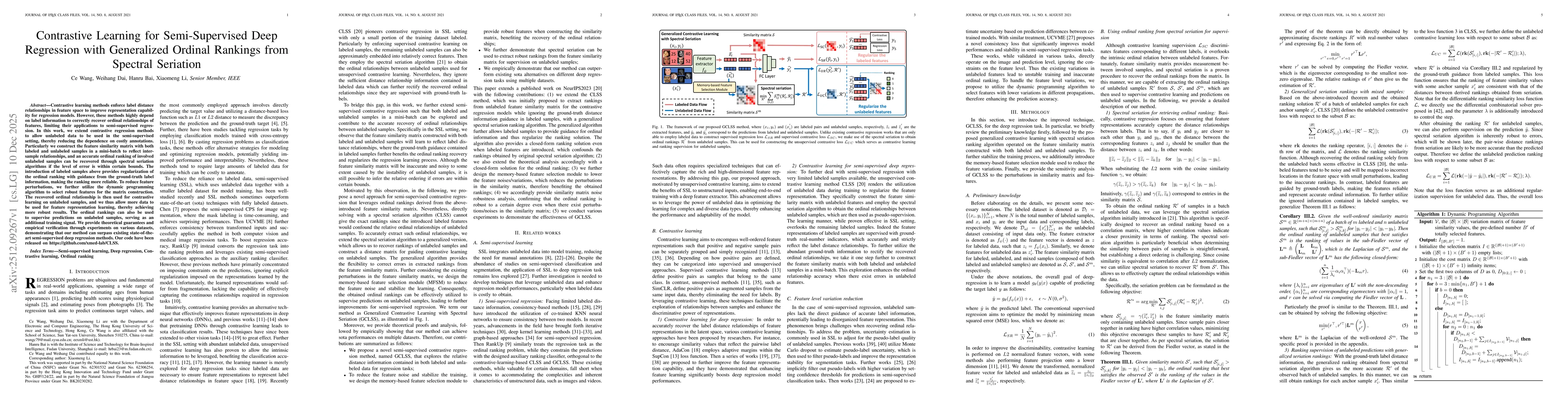 Thumbnail for Contrastive Learning for Semi-Supervised Deep Regression with Generalized Ordinal Rankings from Spectral Seriation