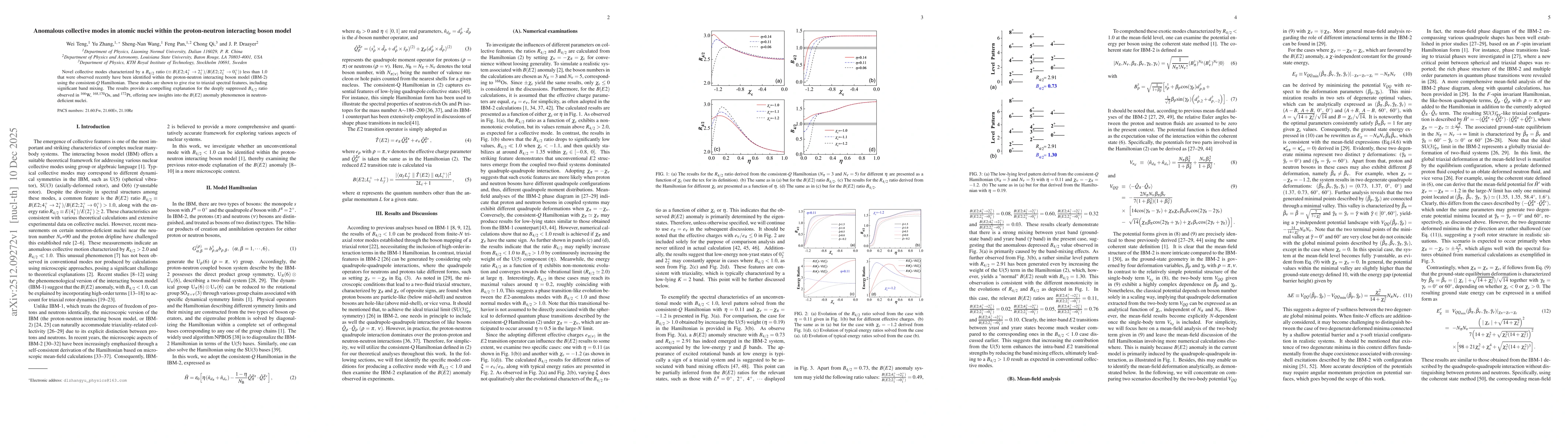 Thumbnail for Anomalous collective modes in atomic nuclei within the proton-neutron interacting boson model