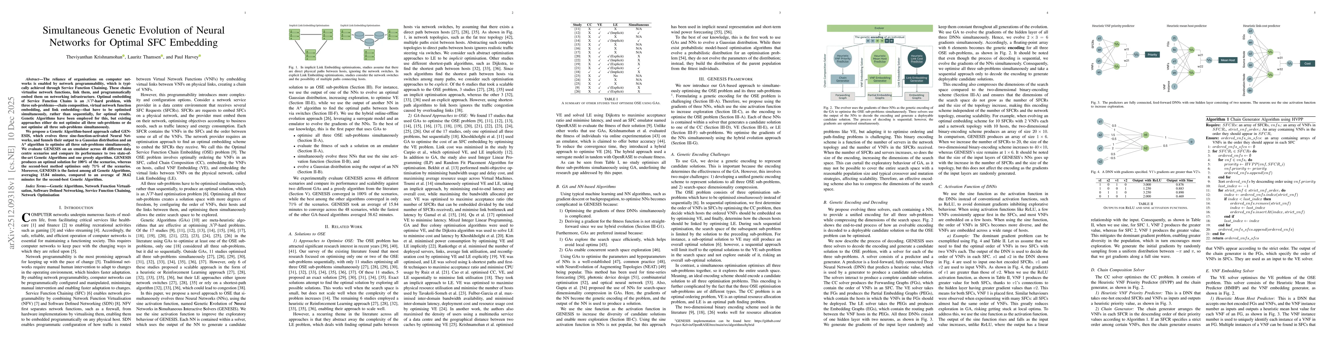 Thumbnail for Simultaneous Genetic Evolution of Neural Networks for Optimal SFC Embedding