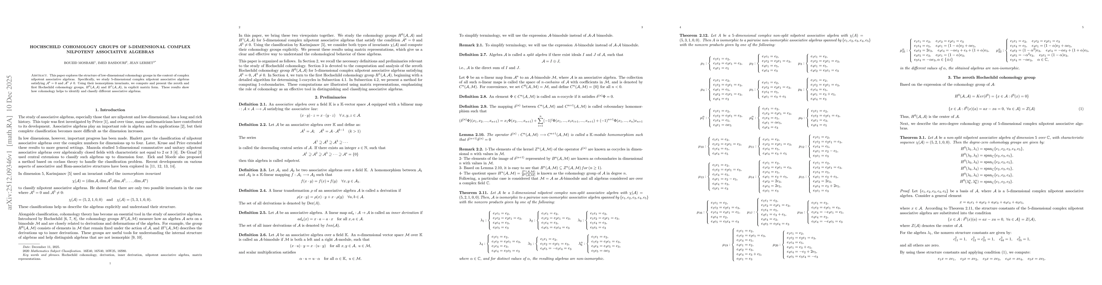 Thumbnail for Hochschild cohomology groups of 5-dimensional complex nilpotent associative algebras