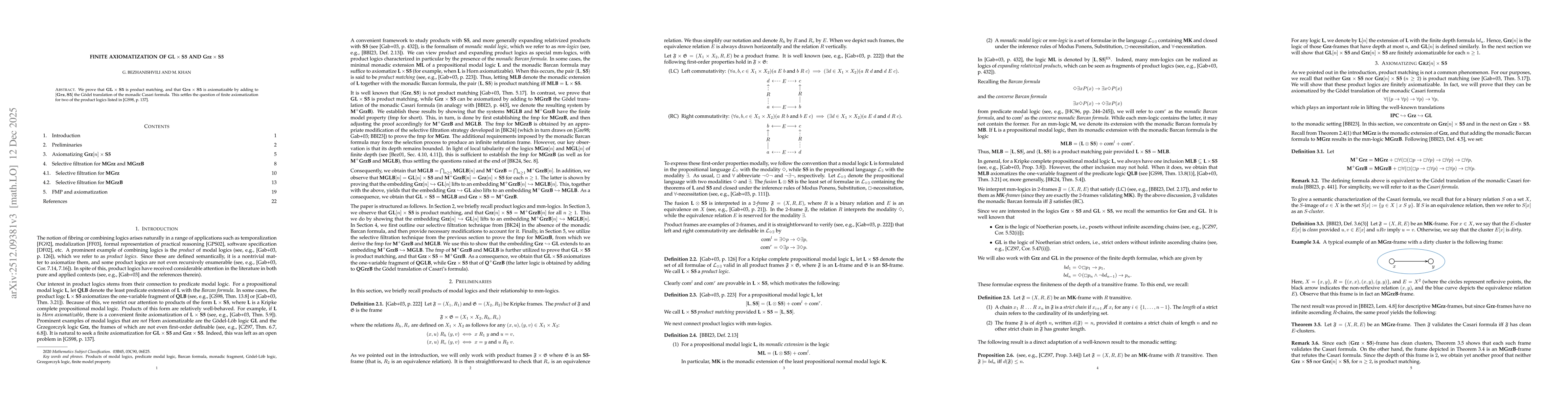 Thumbnail for Finite axiomatization of $\textbf{GL}\times\textbf{S5}$ and $\textbf{Grz}\times\textbf{S5}$
