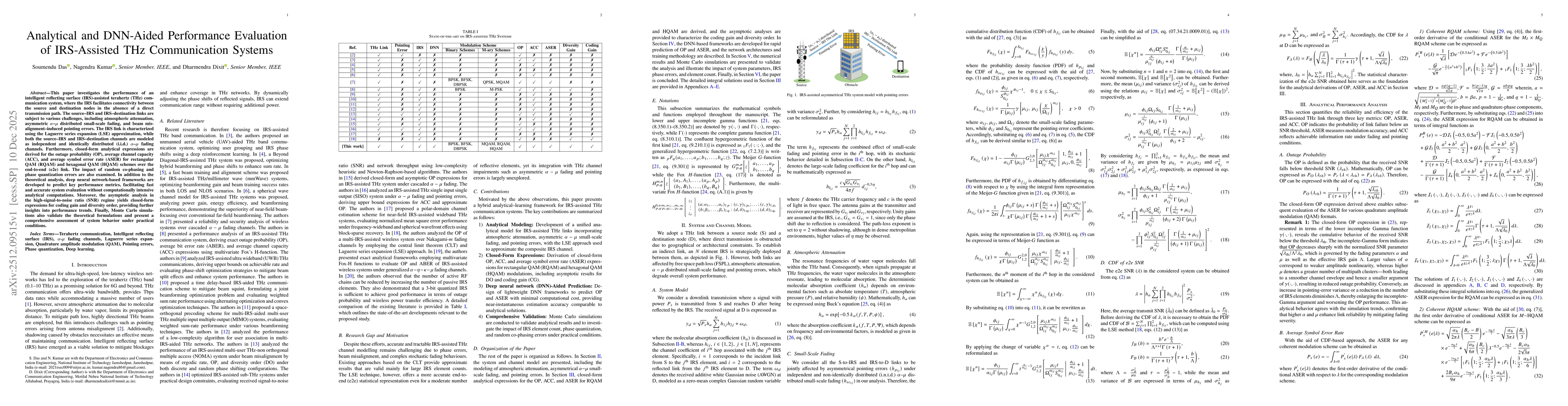 Thumbnail for Analytical and DNN-Aided Performance Evaluation of IRS-Assisted THz Communication Systems
