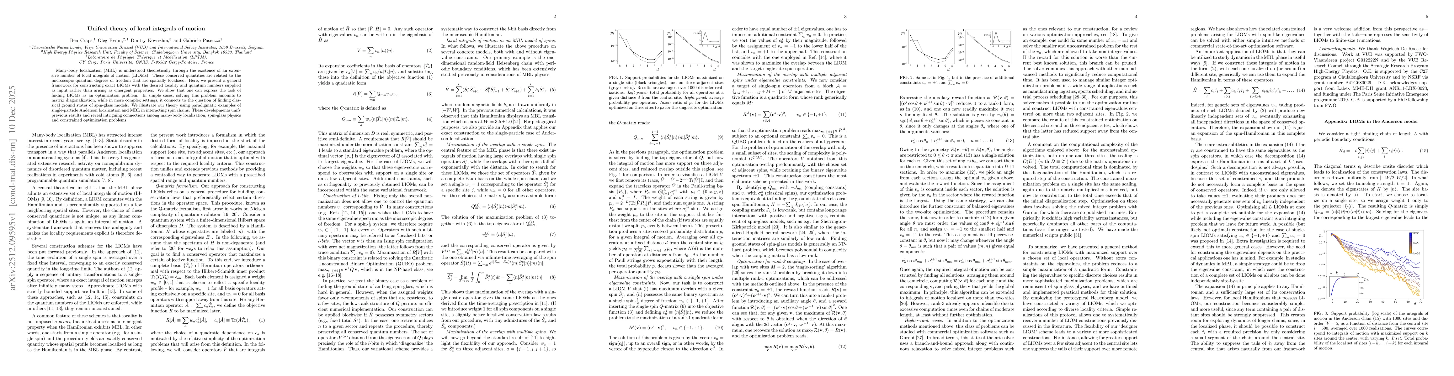 Thumbnail for Unified theory of local integrals of motion
