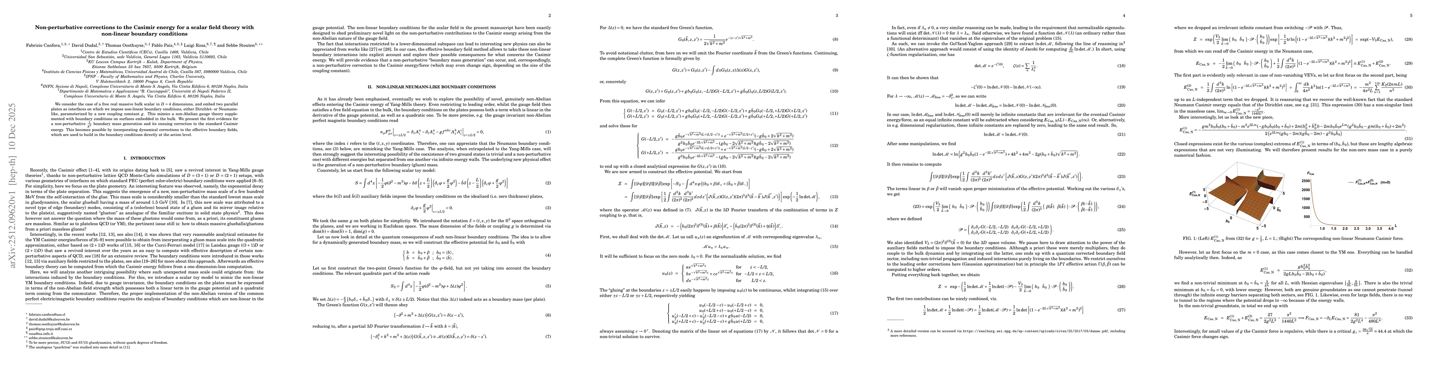 Thumbnail for Non-perturbative corrections to the Casimir energy for a scalar field theory with non-linear boundary conditions