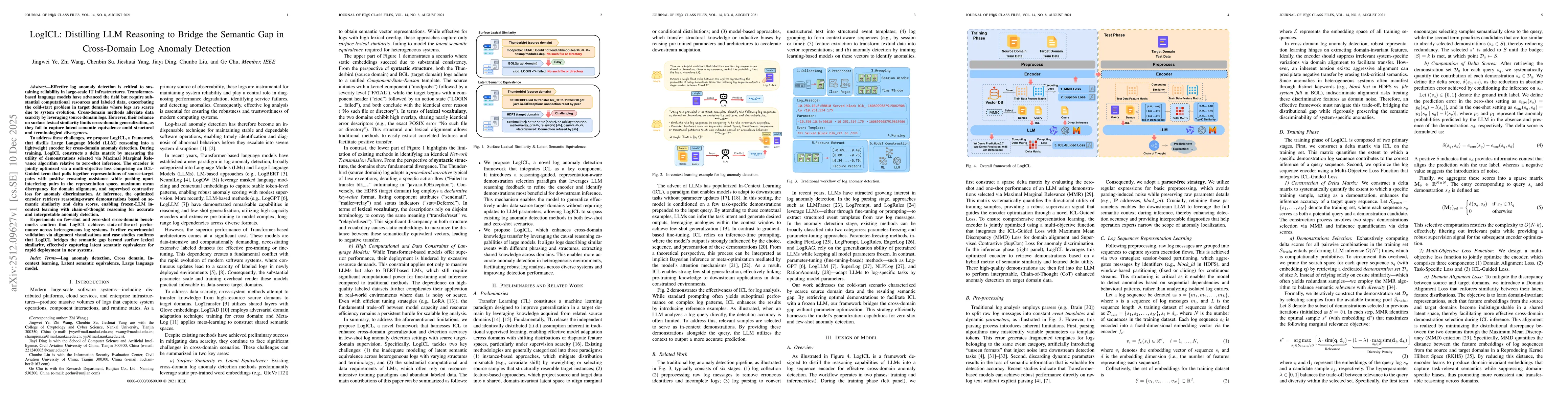 Thumbnail for LogICL: Distilling LLM Reasoning to Bridge the Semantic Gap in Cross-Domain Log Anomaly Detection