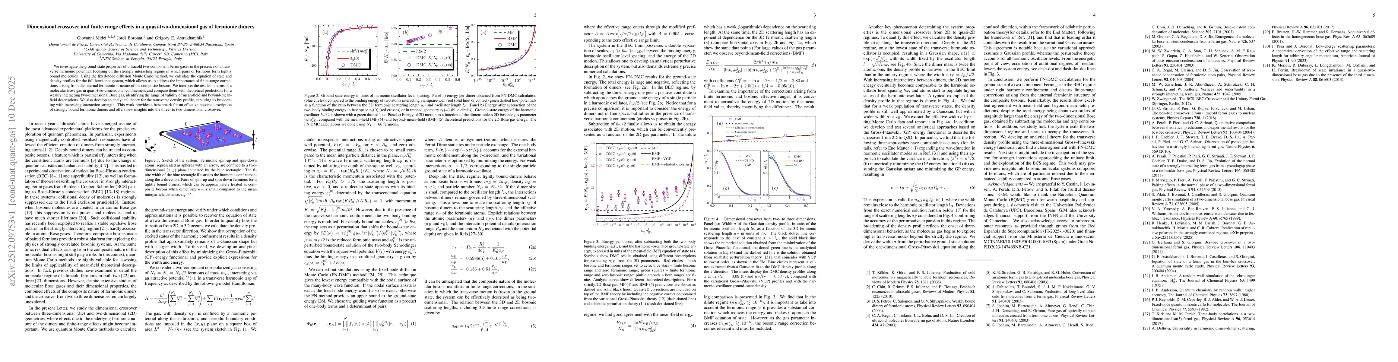 Thumbnail for Dimensional crossover and finite-range effects in a quasi-two-dimensional gas of fermionic dimers