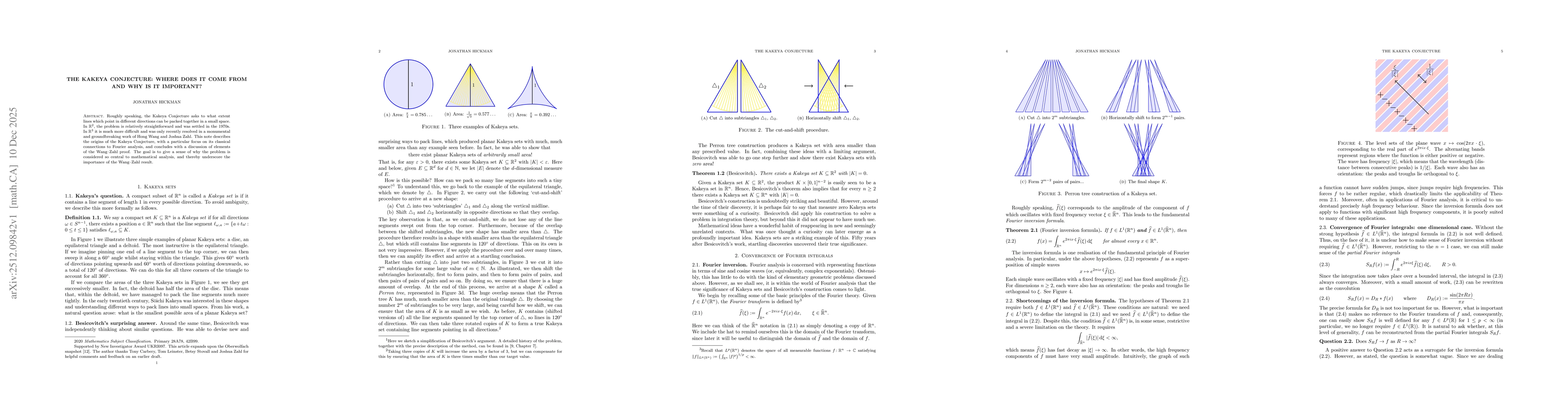 Thumbnail for The Kakeya Conjecture: where does it come from and why is it important?