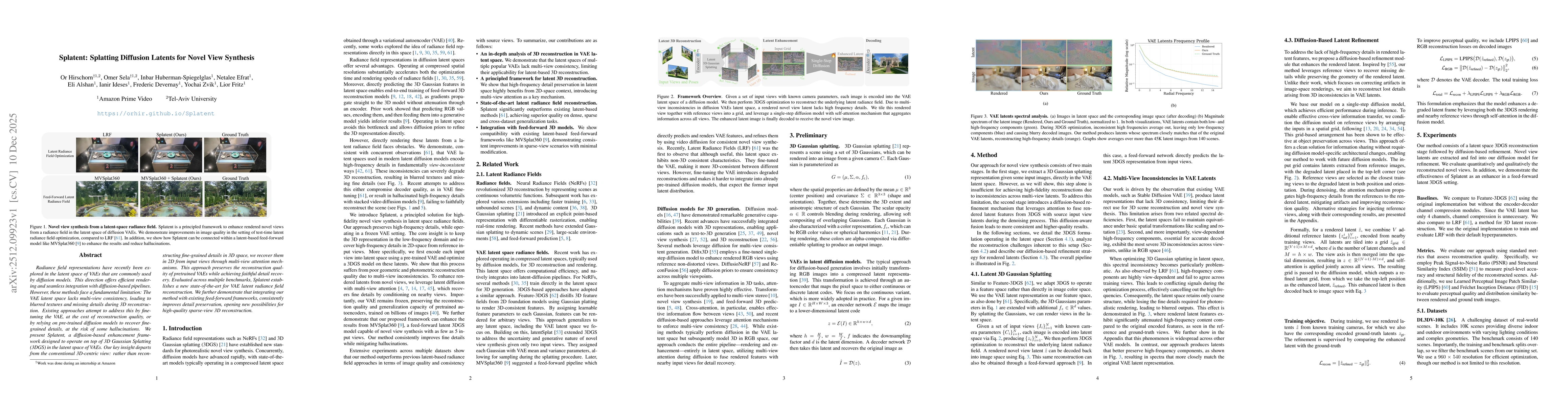 Thumbnail for Splatent: Splatting Diffusion Latents for Novel View Synthesis