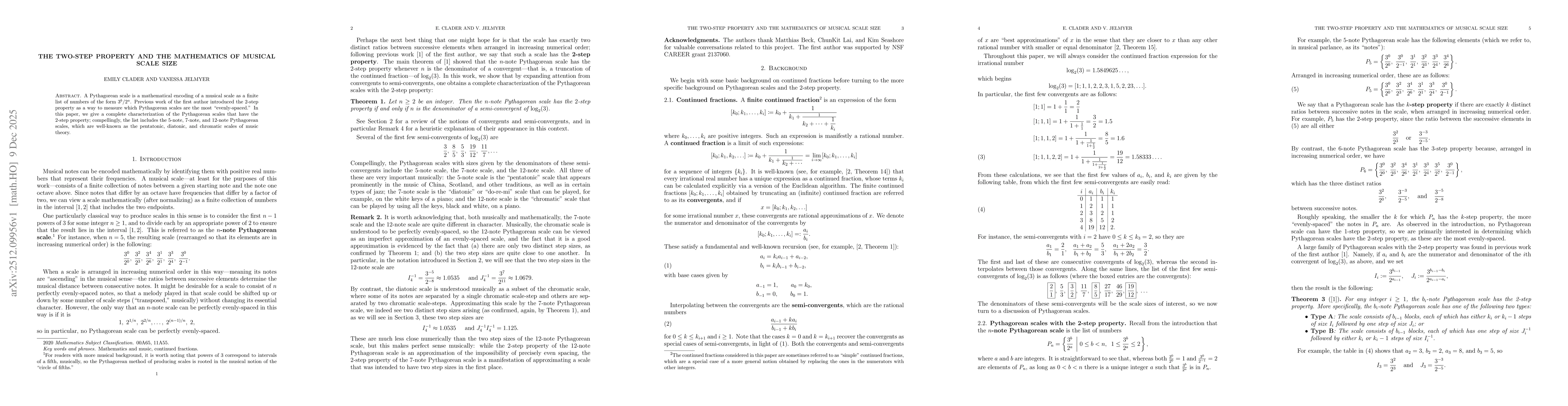 Thumbnail for The Two-Step Property and the Mathematics of Musical Scale Size