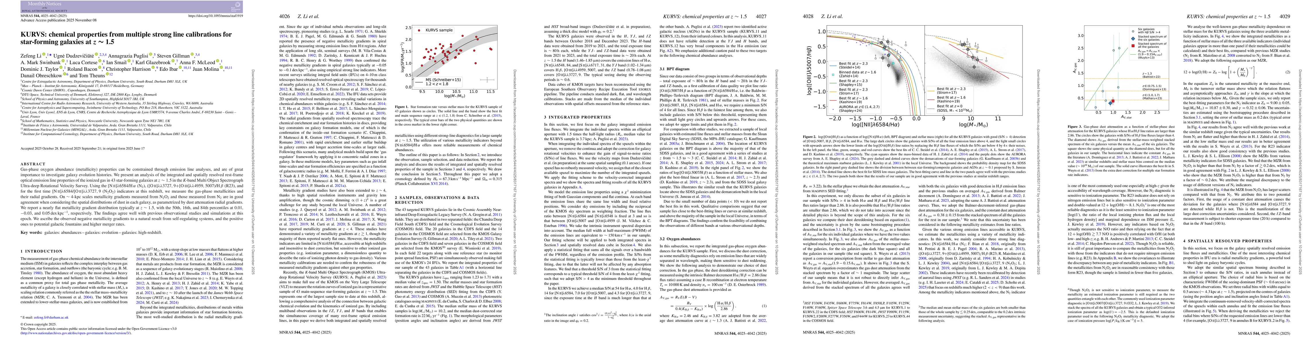 Thumbnail for KURVS: chemical properties from multiple strong line calibrations for star-forming galaxies at $z\sim1.5$