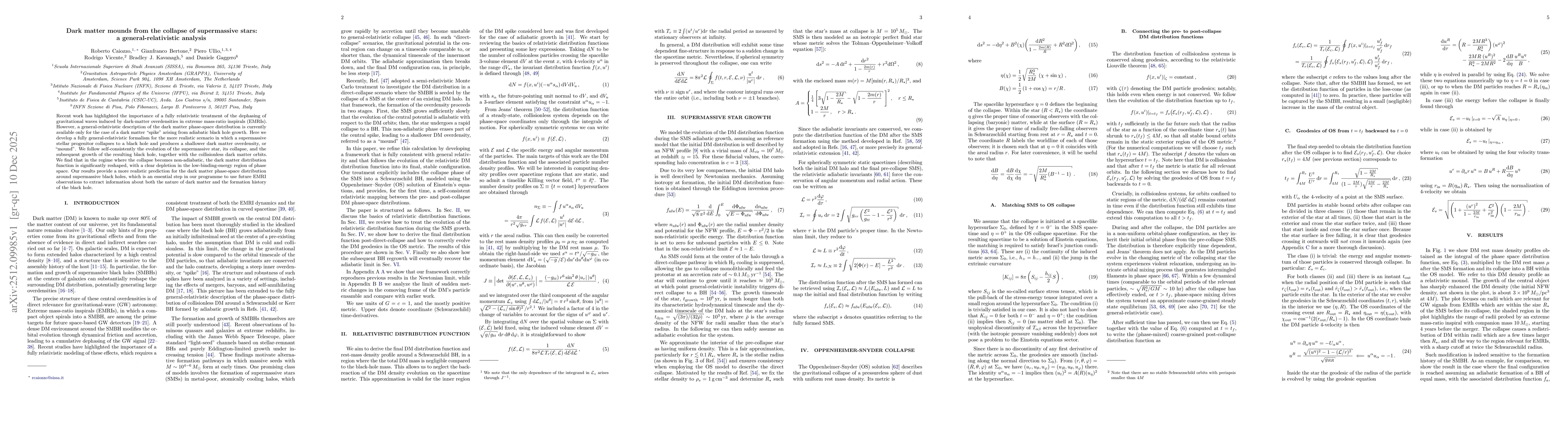 Thumbnail for Dark matter mounds from the collapse of supermassive stars: a general-relativistic analysis
