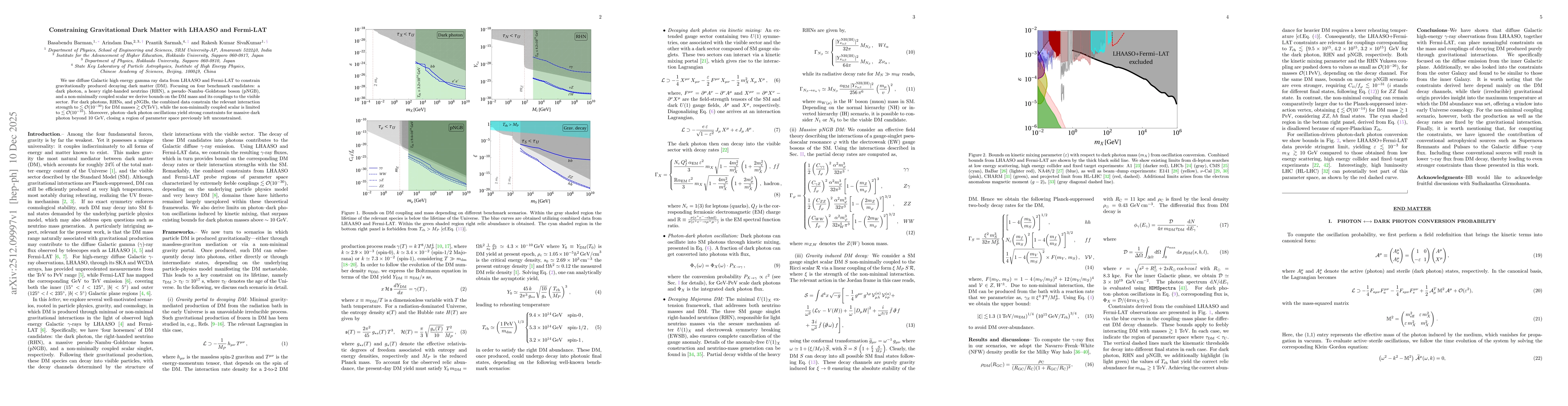 Thumbnail for Constraining Gravitational Dark Matter with LHAASO and Fermi-LAT