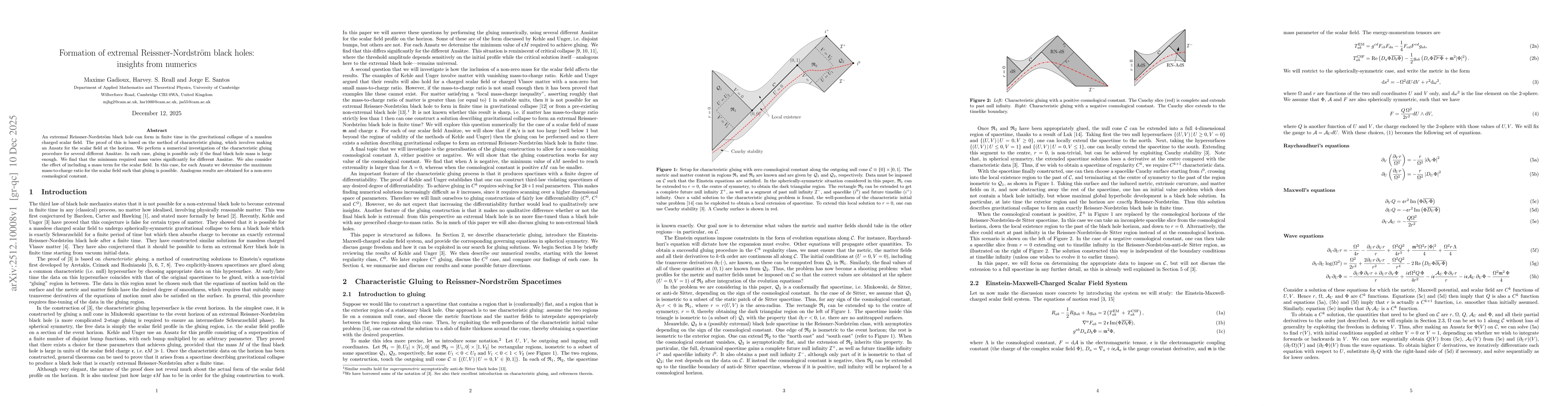 Thumbnail for Formation of extremal Reissner-Nordström black holes: insights from numerics