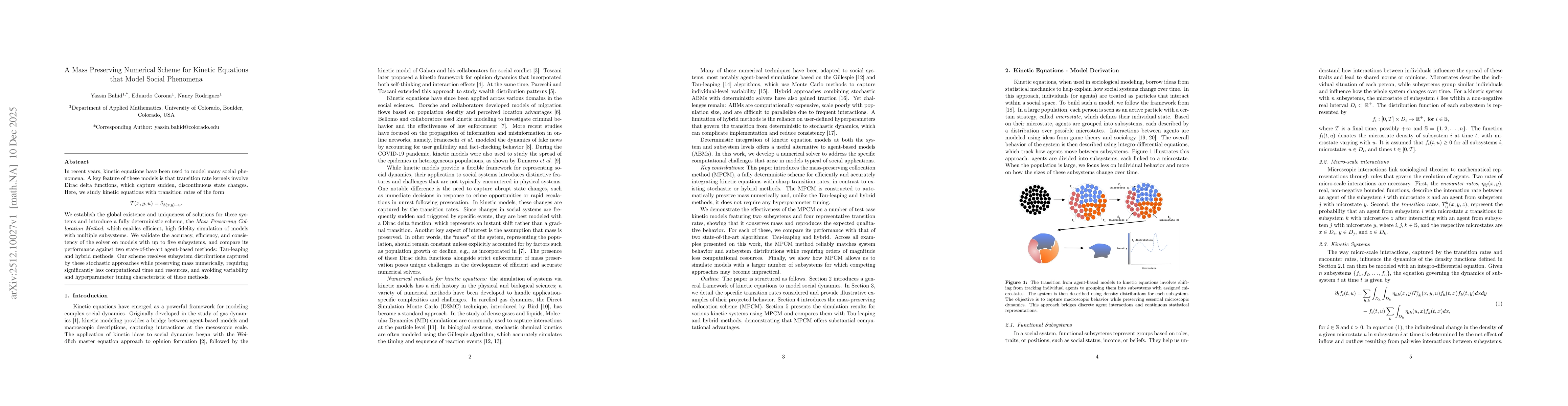 Thumbnail for A Mass Preserving Numerical Scheme for Kinetic Equations that Model Social Phenomena