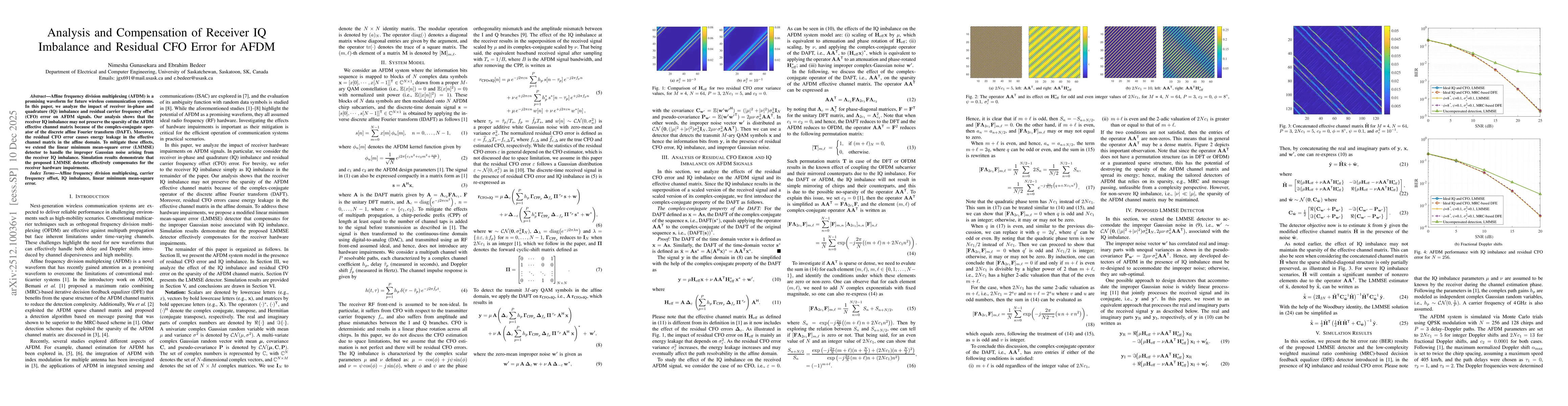 Thumbnail for Analysis and Compensation of Receiver IQ Imbalance and Residual CFO Error for AFDM
