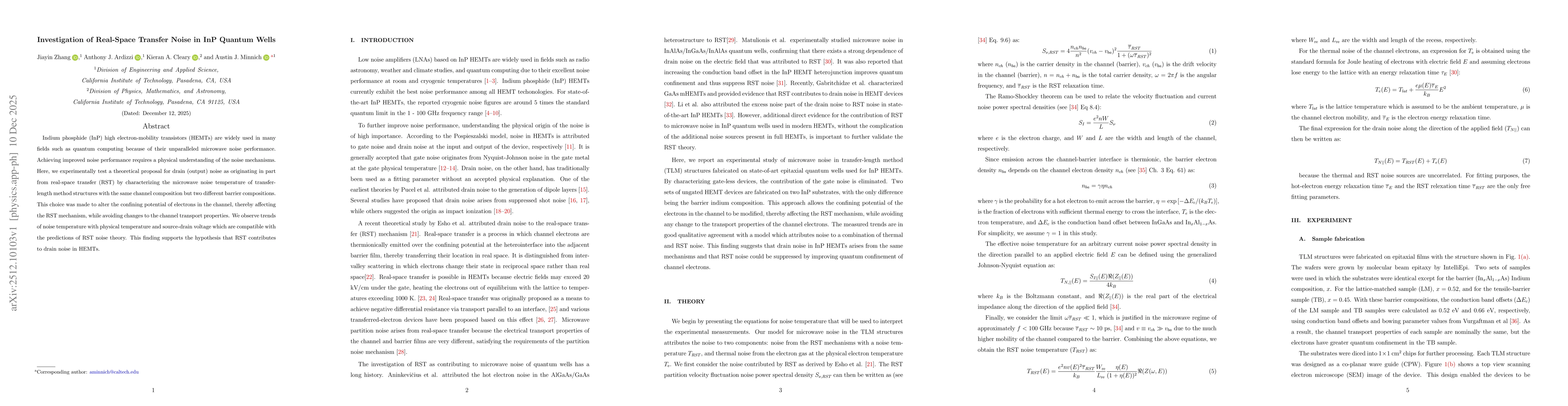 Thumbnail for Investigation of Real-Space Transfer Noise in InP Quantum Wells