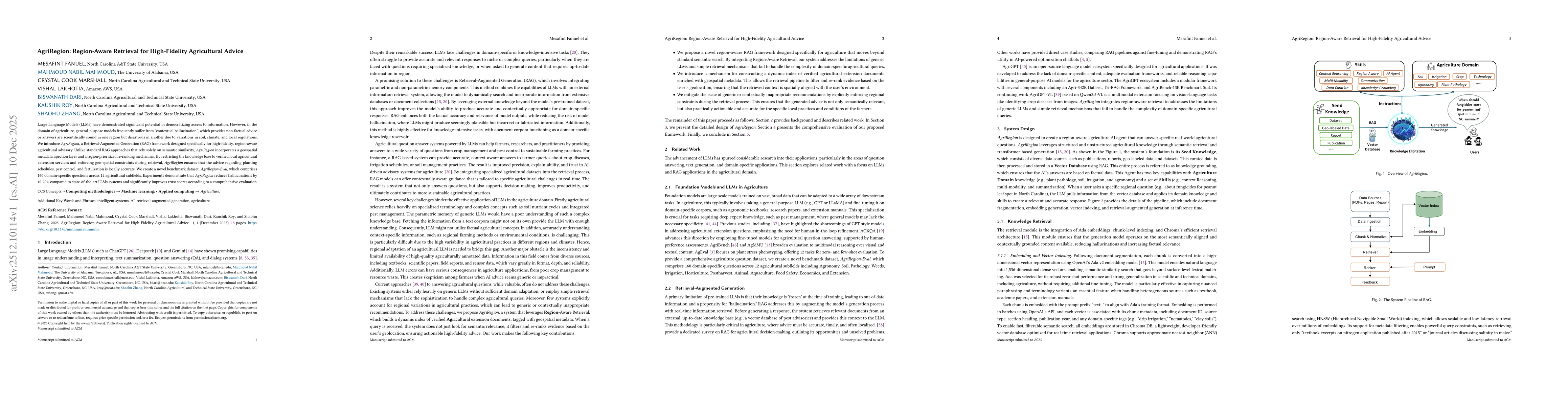 Thumbnail for AgriRegion: Region-Aware Retrieval for High-Fidelity Agricultural Advice