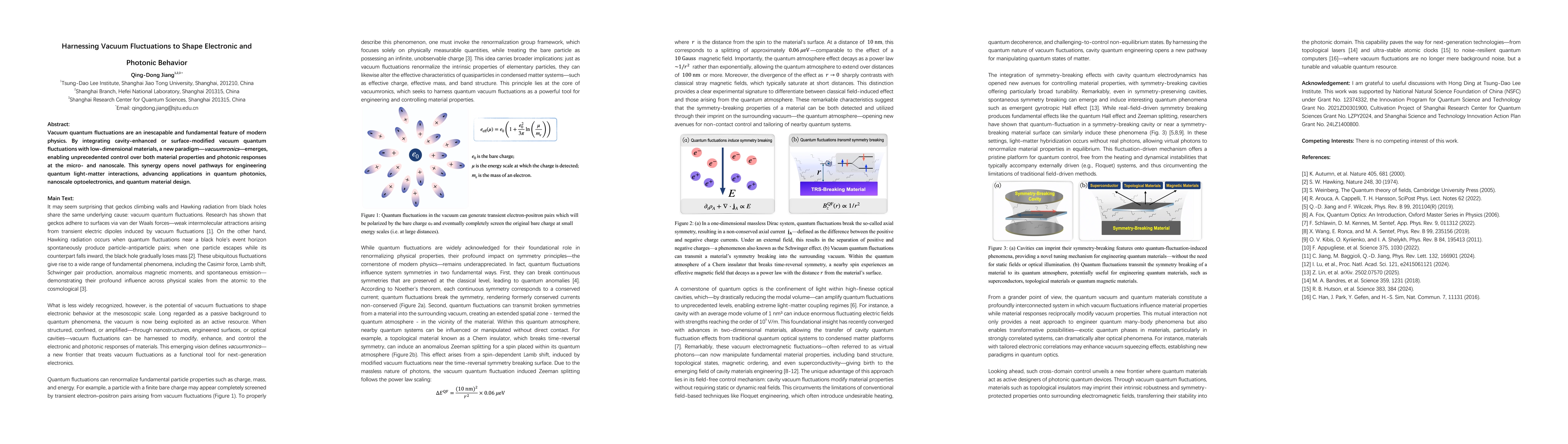 Thumbnail for Harnessing Vacuum Fluctuations to Shape Electronic and Photonic Behavior