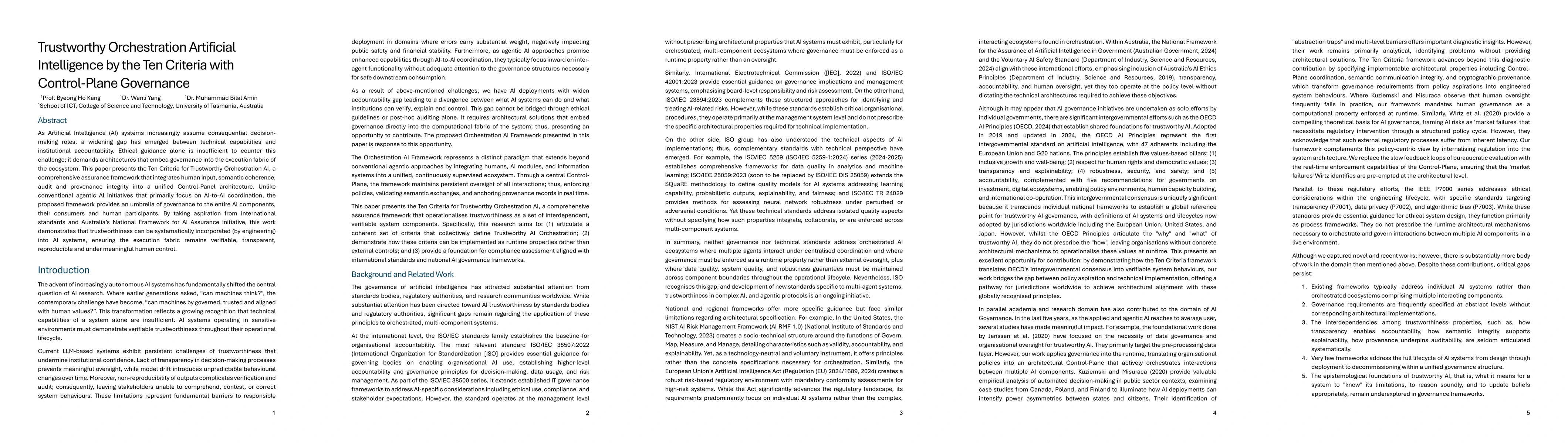 Thumbnail for Trustworthy Orchestration Artificial Intelligence by the Ten Criteria with Control-Plane Governance