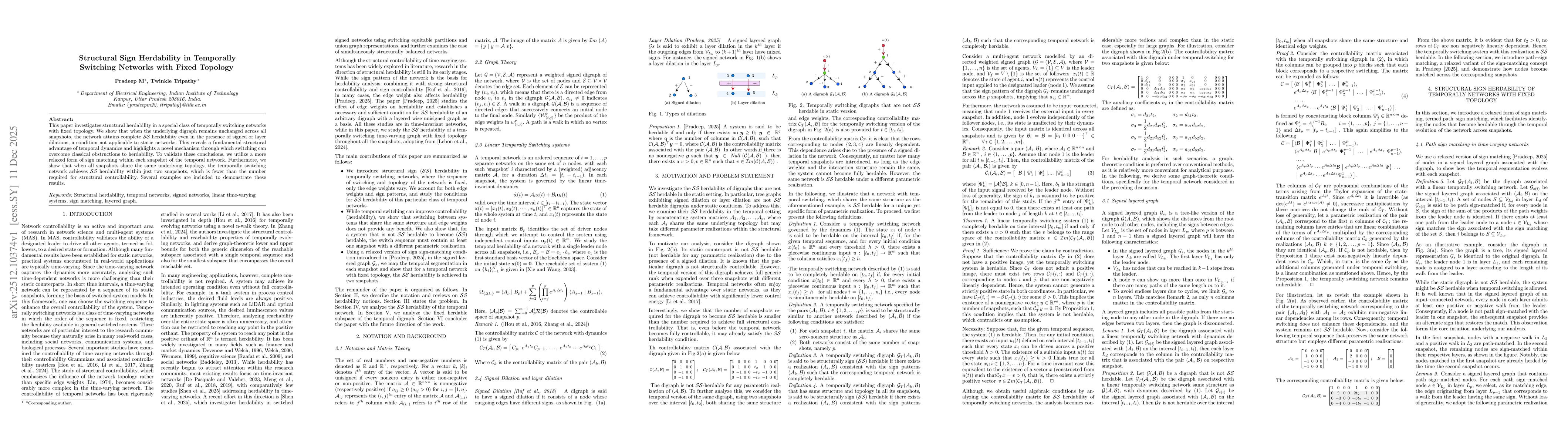 Thumbnail for Structural Sign Herdability in Temporally Switching Networks with Fixed Topology