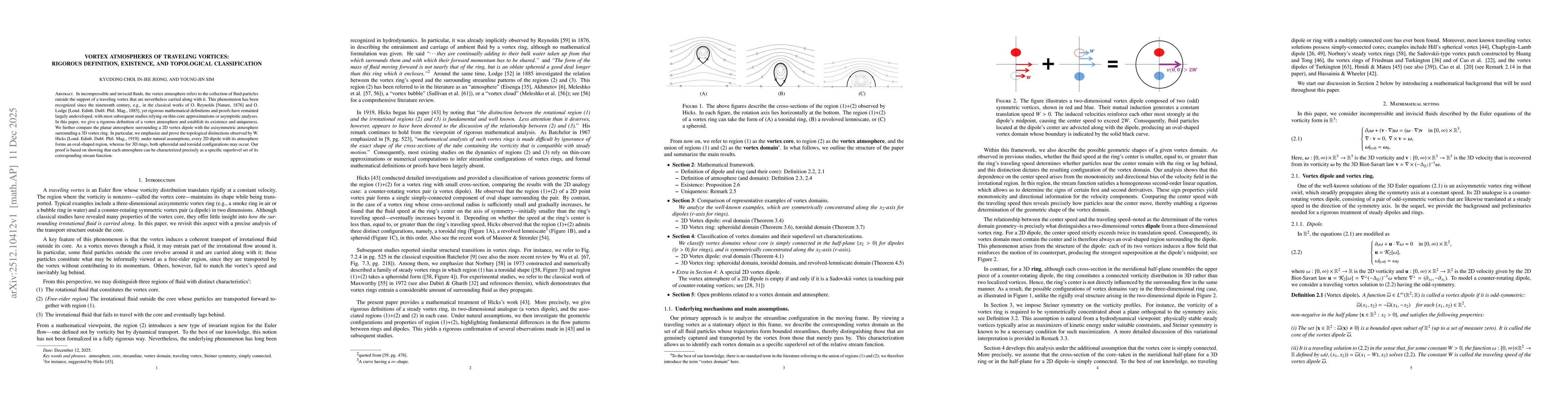 Thumbnail for Vortex atmospheres of traveling vortices: rigorous definition, existence, and topological classification