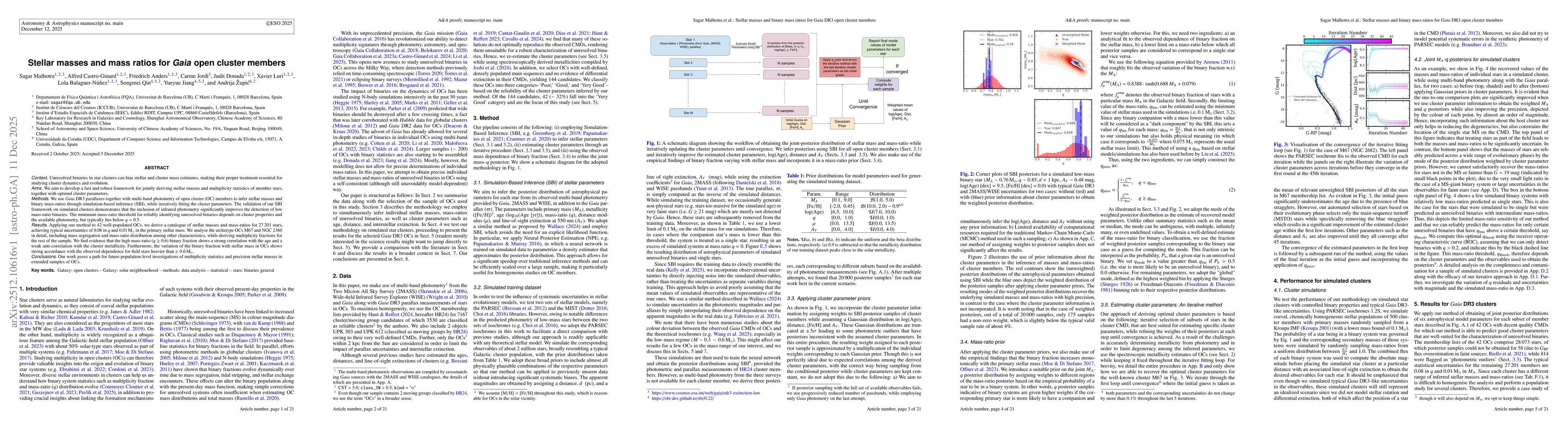 Thumbnail for Stellar masses and mass ratios for Gaia open cluster members