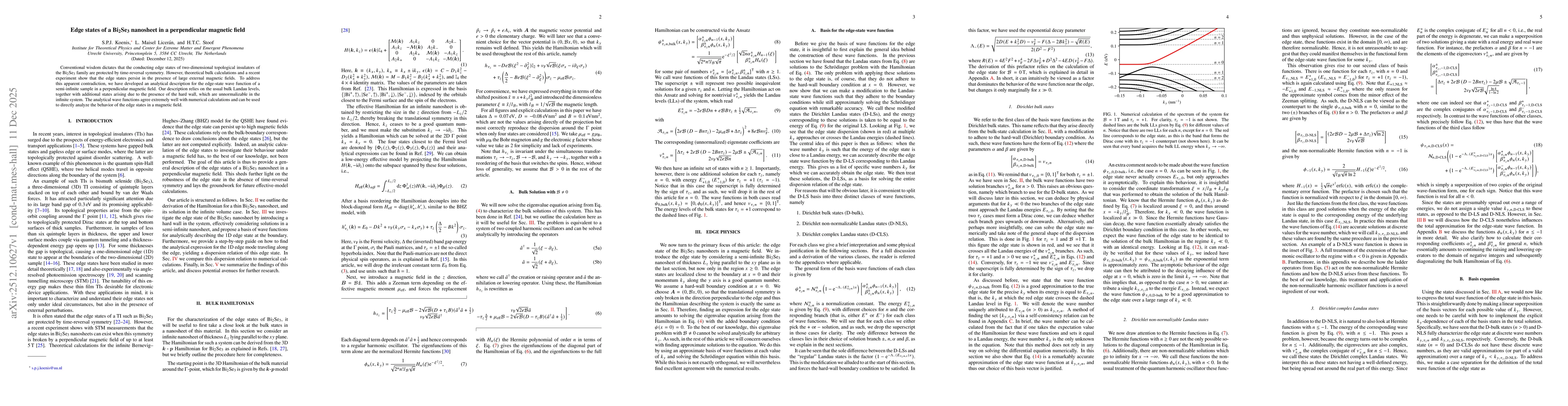 Thumbnail for Edge states of a Bi$_2$Se$_3$ nanosheet in a perpendicular magnetic field